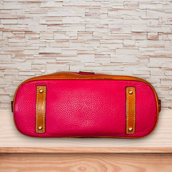 Dooney & Bourke Pink Pebble Grain Zip Zip Dome Satchel - Picture 5 of 7